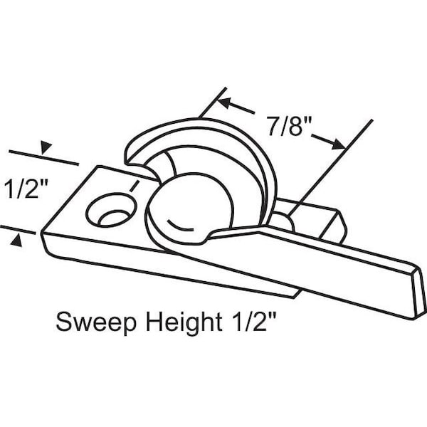 Strybuc Sash Lock Bright Zinc Die Cast 50-638 - main